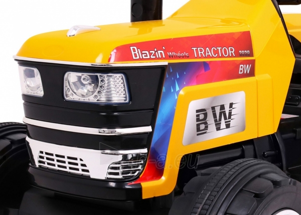 Elektrinis traktorius Blazin Bw, geltonas paveikslėlis 11 iš 14