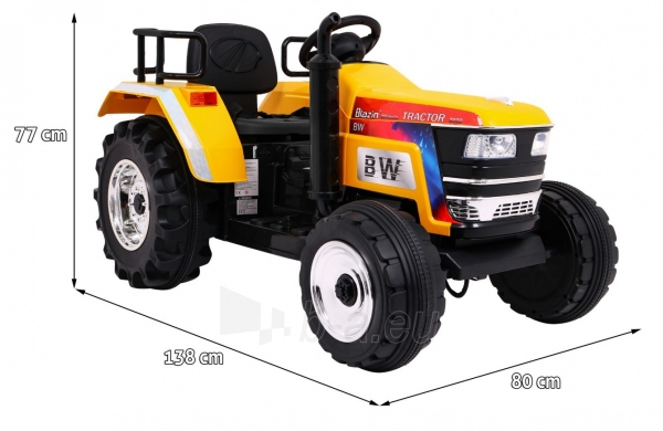 Elektrinis traktorius Blazin Bw, geltonas paveikslėlis 14 iš 14