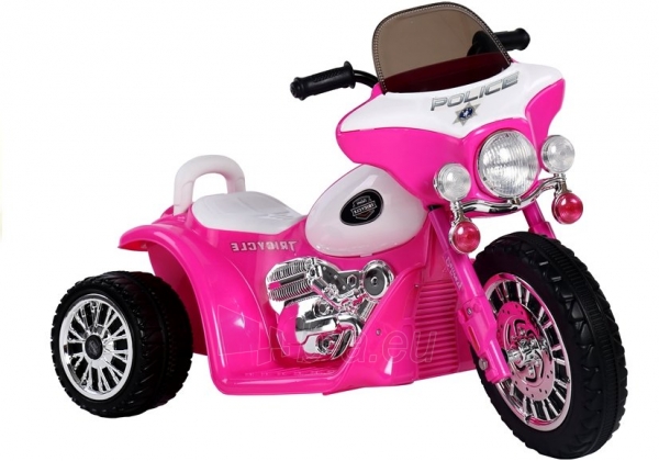 Elektrinis triratis motociklas JT568, rožinis paveikslėlis 1 iš 6