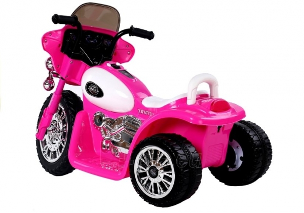 Elektrinis triratis motociklas JT568, rožinis paveikslėlis 2 iš 6
