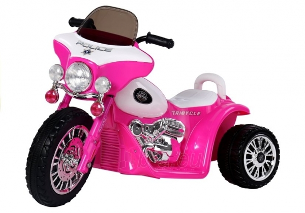 Elektrinis triratis motociklas JT568, rožinis paveikslėlis 4 iš 6