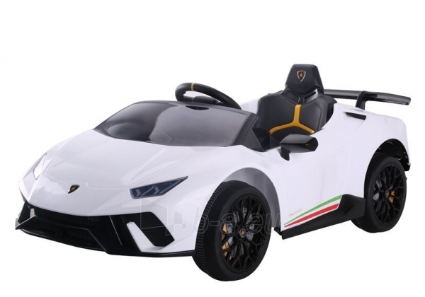 Elektromobilis "Lamborghini Huracan", baltas paveikslėlis 1 iš 5