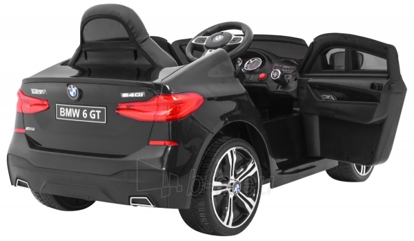 Elektromobilis BMW 6 GT, juodas paveikslėlis 6 iš 13