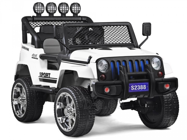 Elektromobilis Jeep Sport, baltas Paveikslėlis 1 iš 1 310820288923