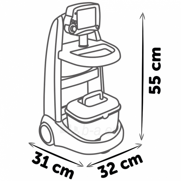 Elektroninis medicininis vežimėlis - Smoby, 16 elementų paveikslėlis 3 iš 6