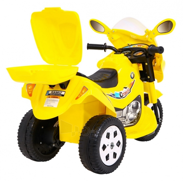 Elenktrinis triratis motociklas "BJX-088" Geltonas paveikslėlis 6 iš 12