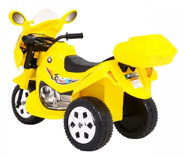 Elenktrinis triratis motociklas "BJX-088" Geltonas paveikslėlis 3 iš 12
