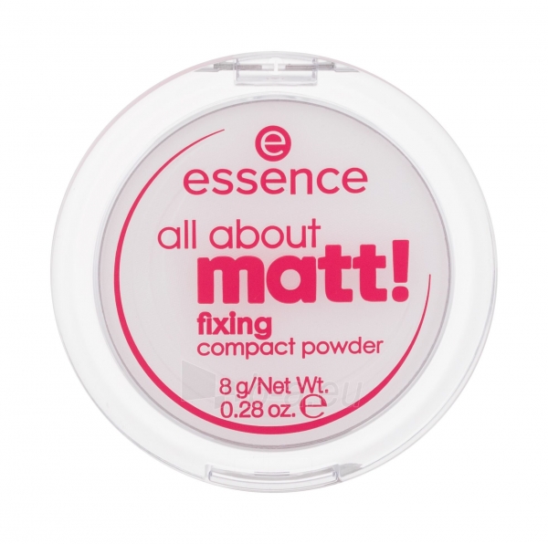 Sausa pudra veidui Essence All About Matt! Fixing Compact Powder Cosmetic 8g paveikslėlis 1 iš 2