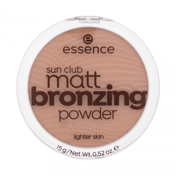 Sausa pudra veidui Essence Sun Club Matt Bronzing Powder Cosmetic 15g 01 Natural paveikslėlis 1 iš 2