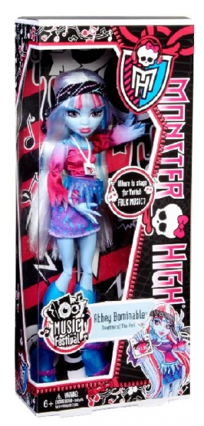 Exclusive 2013 ! Y7695 / Y7692 Monster High Music Festival Abbey Bominable 2013 paveikslėlis 1 iš 2