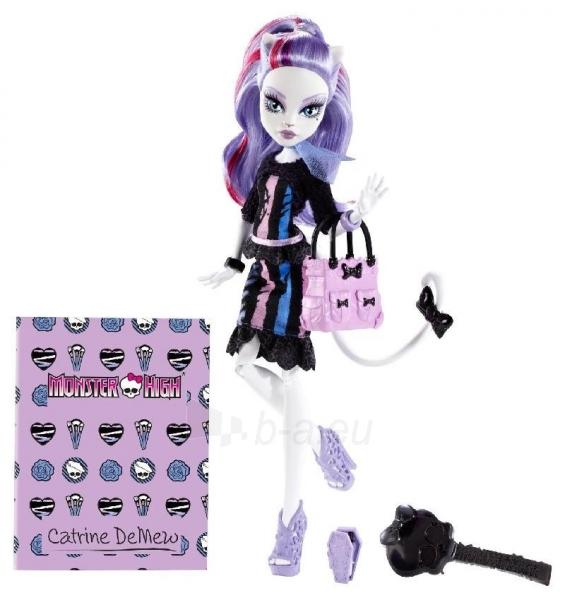 Exclusive Monster High New Scaremester Catrine DeMew Fashion Doll paveikslėlis 2 iš 3