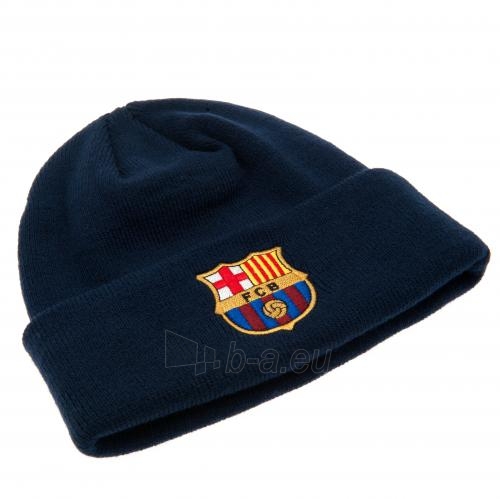 F.C. Barcelona atlenkta žieminė kepurė (Mėlyna) paveikslėlis 2 iš 3