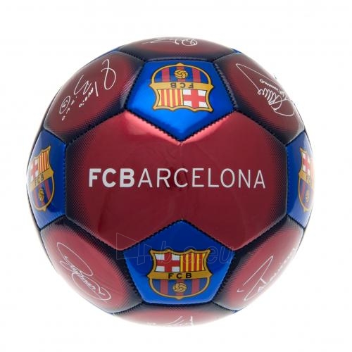 F.C. Barcelona futbolo kamuolys (Spalvotas su parašais) paveikslėlis 2 iš 4