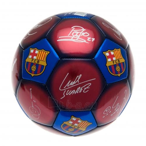 F.C. Barcelona futbolo kamuolys (Spalvotas su parašais) paveikslėlis 4 iš 4
