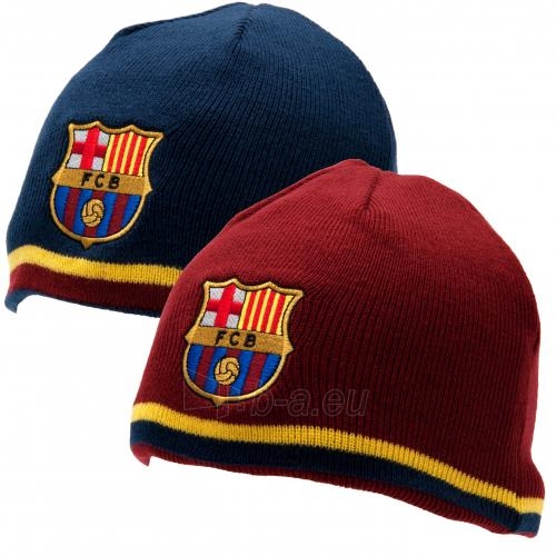 F.C. Barcelona išverčiama dvipusė žieminė kepurė paveikslėlis 1 iš 6