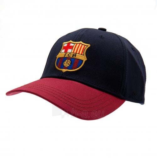 F.C. Barcelona kepurėlė su snapeliu (Juoda su raudona) paveikslėlis 1 iš 3