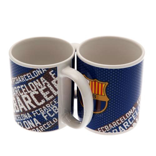 F.C. Barcelona puodelis (Mėlynas su logotipais) paveikslėlis 2 iš 6
