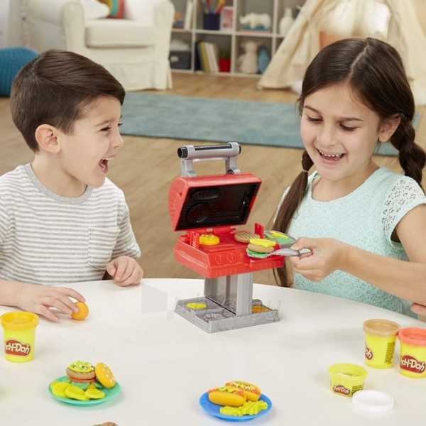 F0652 Play-Doh Kitchen Creations Grill n Stamp Playset for Kids paveikslėlis 5 iš 6
