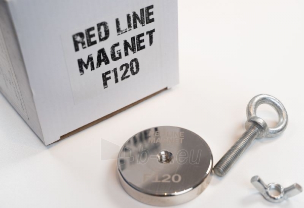Paieškų magnetas F120 kg 120 kg RED LINE MAGNET +20м paveikslėlis 6 iš 6