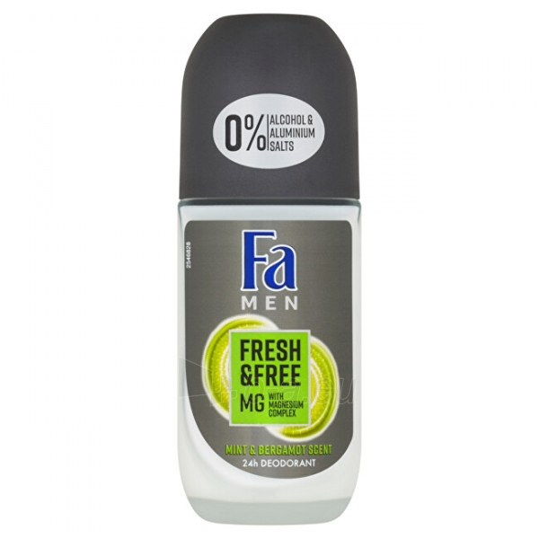Fa Kuličkový deodorant Men Fresh & Free Mint & Bergamot (24h Deodorant) 50 ml paveikslėlis 1 iš 1