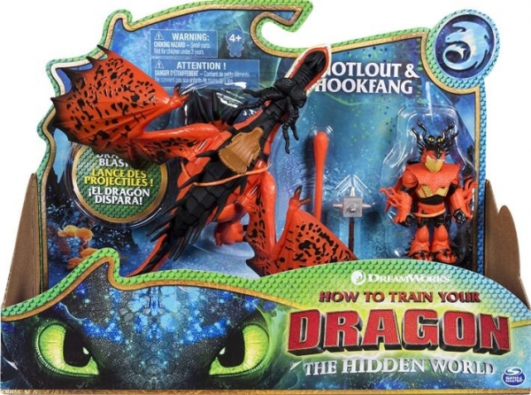 Figurėlė 20103710 DreamWorks Dragons, Hookfang and Snotlout, Dragon with Armored Viking Spin Master Paveikslėlis 4 iš 4 310820273065