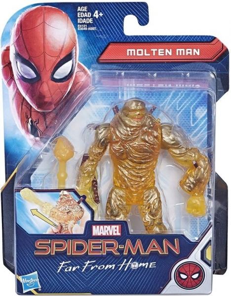 Figurėlė E4121 / E3549 Hasbro Spider-Man Molten Man Action Figure ~14 cm paveikslėlis 3 iš 3