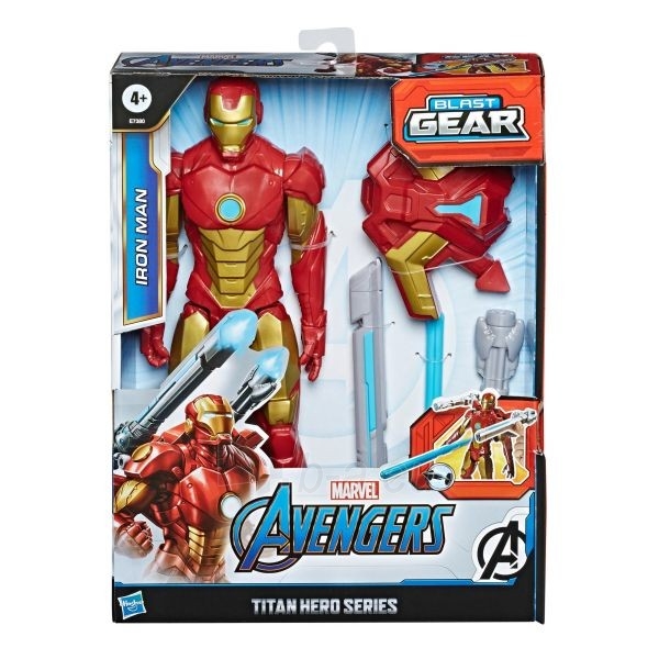 Figurėlė E7380 Marvel AVENGERS Iron Man Blast Gear ~30 cm paveikslėlis 4 iš 4