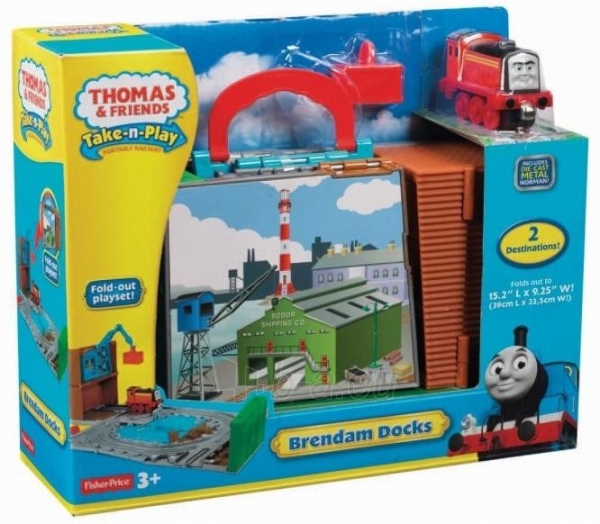 Traukinukas su trasa Thomas & Friends Y9164 / R9111 Fisher Price paveikslėlis 1 iš 3