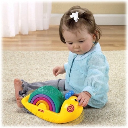 Dėlionės žaislas kūdikiams su garso efektu Sraigė Fisher Price W9841 paveikslėlis 5 iš 5