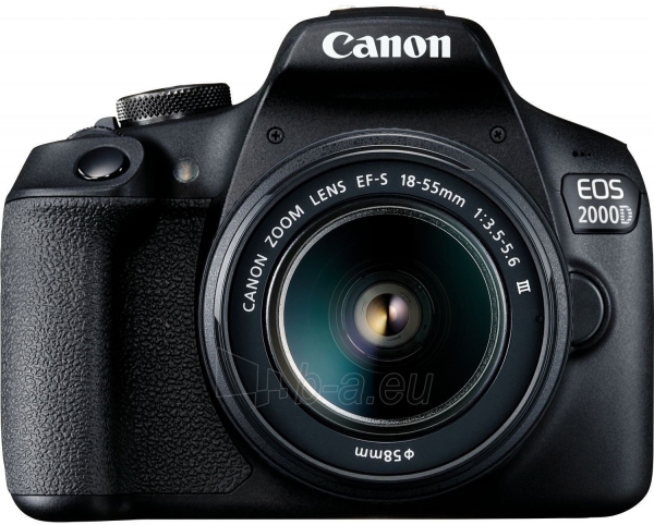 Fotoaparatas Canon EOS 2000D Kit EF-S 18-55 III paveikslėlis 1 iš 8