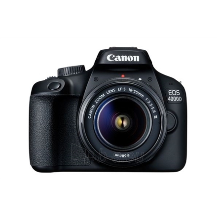 Fotoaparatas Canon EOS 4000D EF-S 18-55 III kit paveikslėlis 5 iš 6