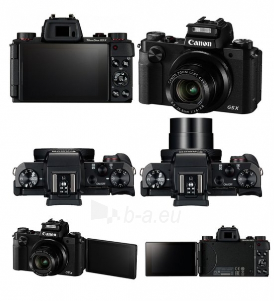 Fotoaparatas Canon Powershot G5X black paveikslėlis 5 iš 5