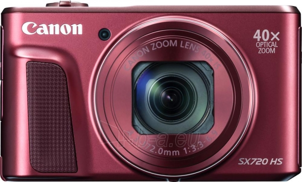 Fotoaparatas Canon Powershot SX720 HS red (Damaged Box) paveikslėlis 5 iš 5