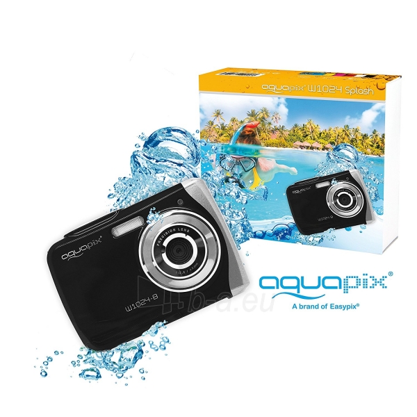 Fotoaparatas Easypix AquaPix W1024-B Splash black 10017 paveikslėlis 2 iš 4