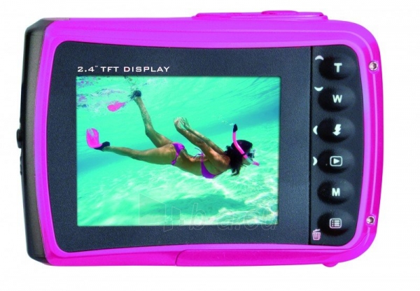 Digital camera Easypix AquaPix W1024-P Splash pink 10013 paveikslėlis 3 iš 4