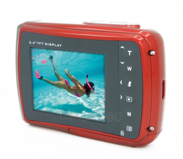 Fotoaparatas Easypix AquaPix W1024-R Splash red 10016 paveikslėlis 2 iš 5