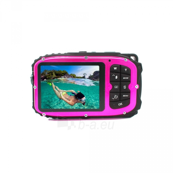 Fotoaparatas Easypix Aquapix W1627 Ocean pink paveikslėlis 2 iš 5