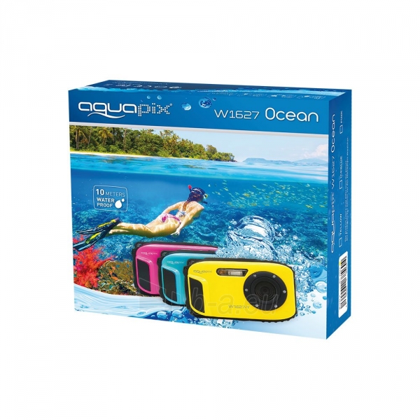Fotoaparatas Easypix Aquapix W1627 Ocean yellow paveikslėlis 3 iš 6