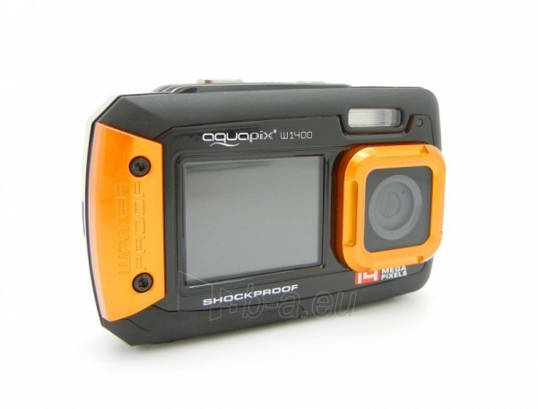 Fotoaparatas Easypix W1400 Active orange 10050 paveikslėlis 3 iš 6