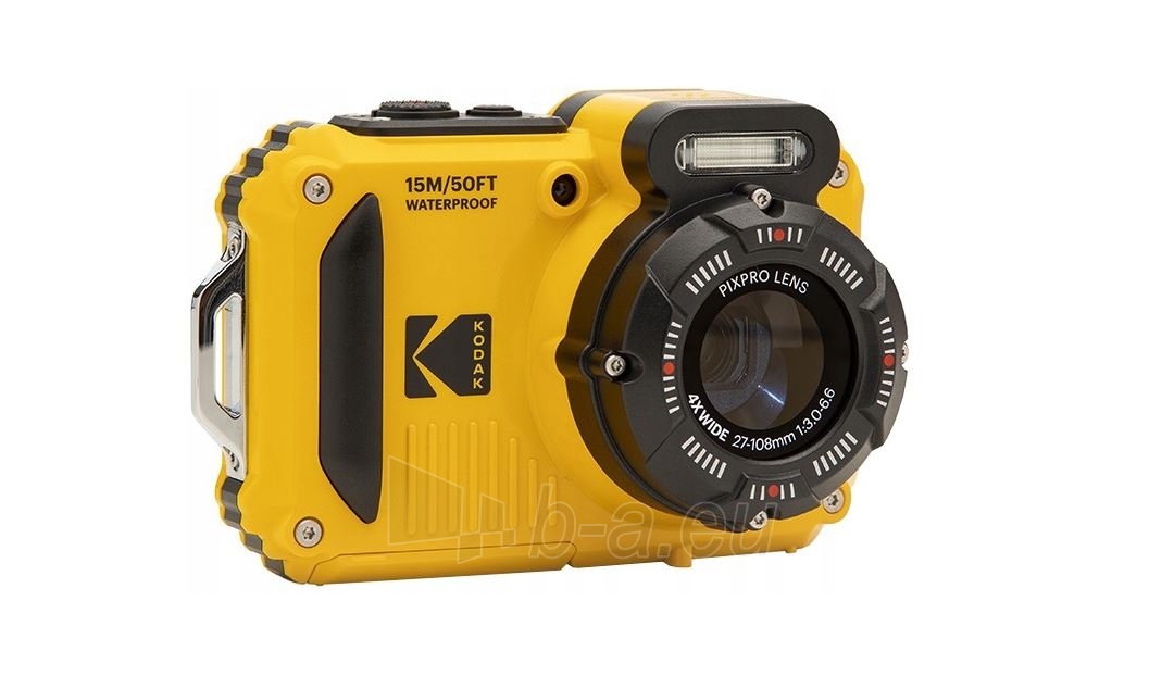 Digital camera Kodak WPZ2 Yellow paveikslėlis 1 iš 4