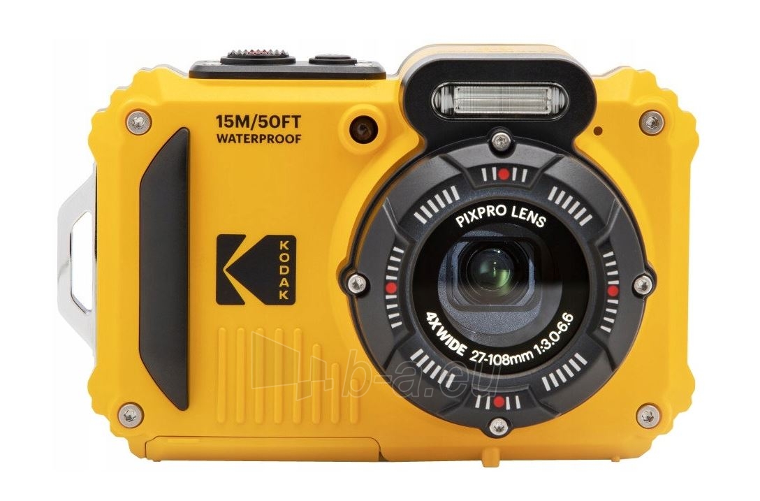 Digital camera Kodak WPZ2 Yellow paveikslėlis 2 iš 4