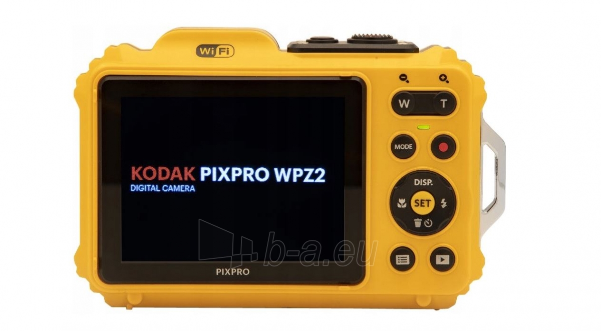 Digital camera Kodak WPZ2 Yellow paveikslėlis 3 iš 4