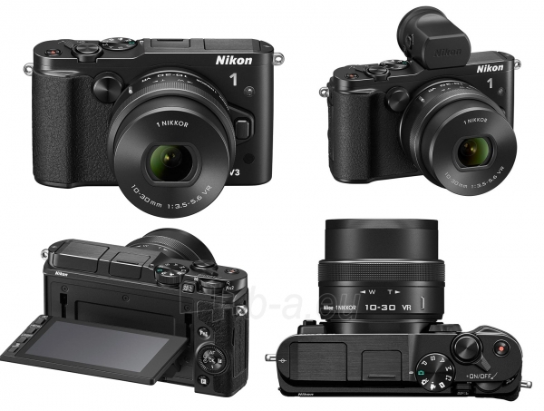 Fotoaparatas Nikon 1 V3 Kit 10-30 mm Black paveikslėlis 5 iš 5