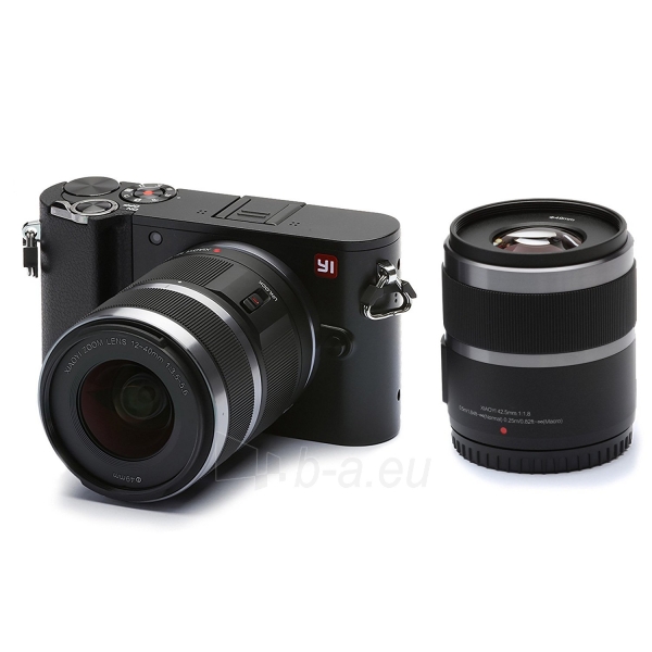 Fotoaparatas Xiaomi Yi M1 Mirrorless Digital Camera + 12-40mm F3.5-5.6 lens black (YI-M1) paveikslėlis 4 iš 4