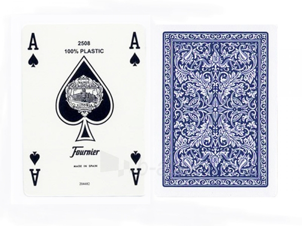 Fournier 2508 pokerio kortos (Mėlynos) paveikslėlis 2 iš 4