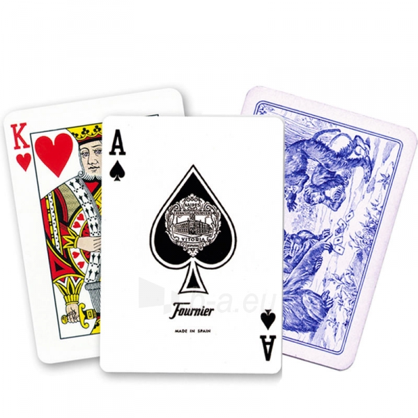 Fournier 40 pokerio kortos (Mėlyna) paveikslėlis 1 iš 3