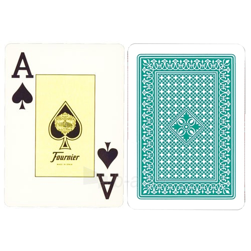 Fournier 818 pokerio kortos (Žalia) paveikslėlis 2 iš 3