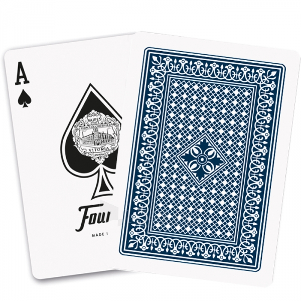 Fournier Victoria 18 pokerio kortos (Mėlyna) paveikslėlis 2 iš 3
