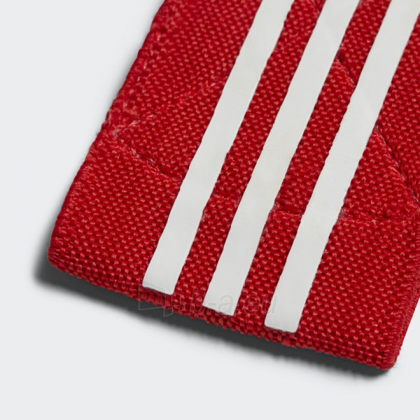 Futbolo apsaugų laikikliai adidas AZ9875, raudoni su baltu logotipu paveikslėlis 4 iš 5