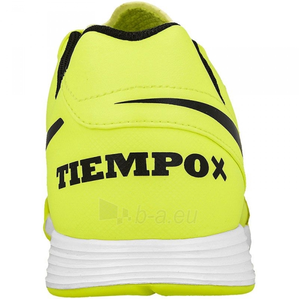Futbolo bateliai Nike TiempoX Genio II Leather IC geltona paveikslėlis 3 iš 3